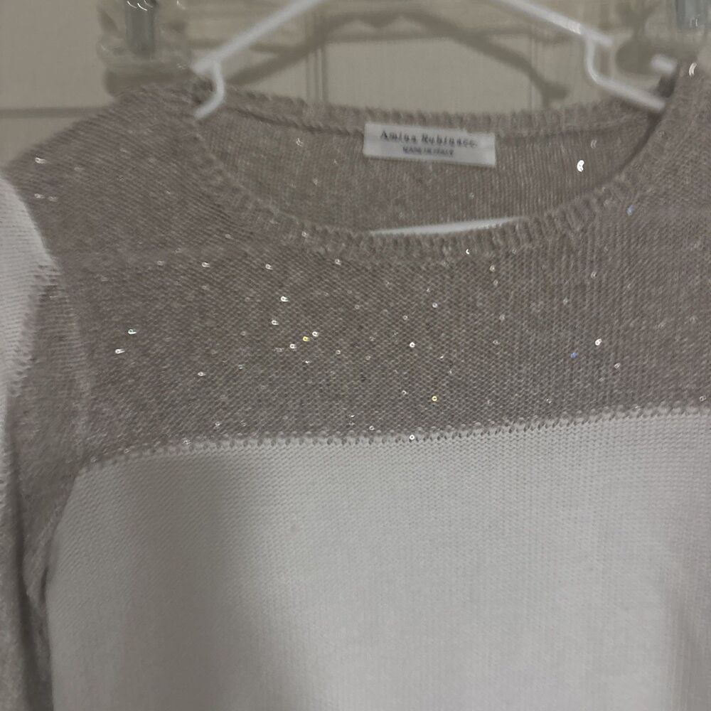 AMINA RUBINACCI ITALIAN DESIGNER LADIES KNIT TOP Size 40/4 - Picture 3 of 8